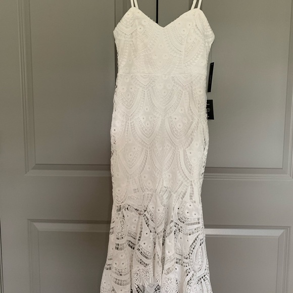 Lulus Dresses & Skirts - white lace high low dress